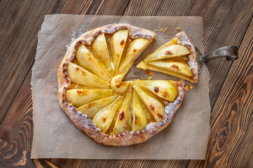 Canvas Print - Pear and ginger galette