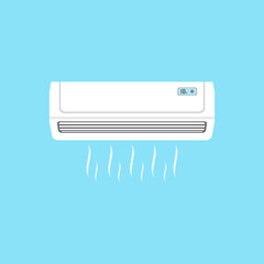 Air conditioner icon. Vector illustration.