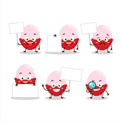 Canvas Print - Slice of lychee cartoon character bring information board