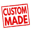 Custom made grunge rubber stamp