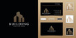 © Royin - Luxury building logo with gold color design template and business card
