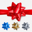© Ihor - Set of realistic shiny bows. Decoration element for Valentines day or other holiday. Vector