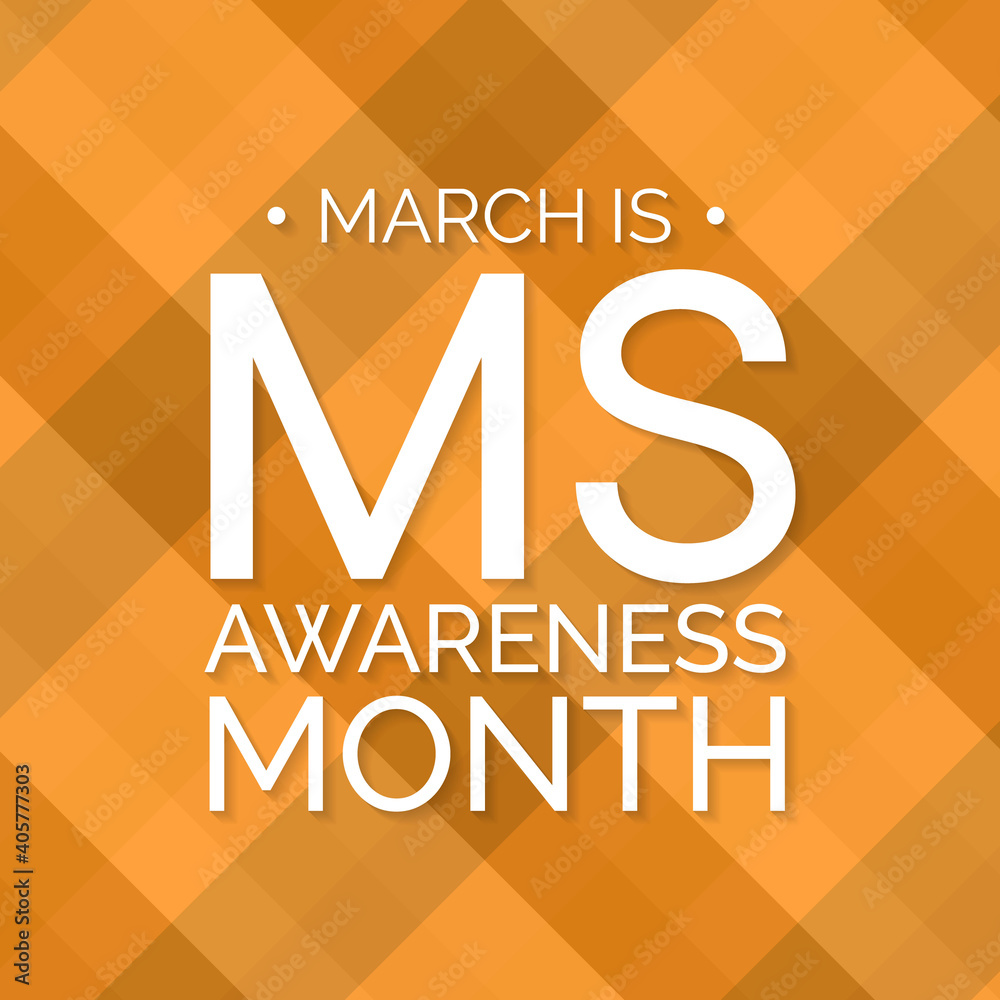 Vector illustration on the theme of Multiple Sclerosis awareness month ...