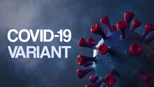 Covid British And England Variant, Covid-19 Virus With English Flag