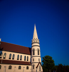 Wall Mural - white Church in Prince Edward Island