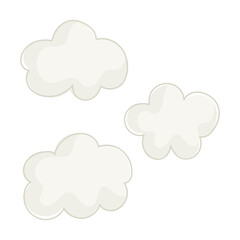 Sticker - clouds sky weather forecast cartoon design