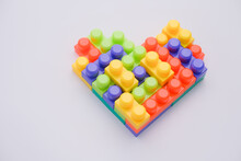 Multi-coloured Lego Toy Brick Figure