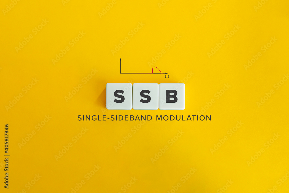 Ssb Background Color Single Sideband Modulation (SSB) Concept Background. Stock Photo ...