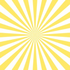 Wall Mural - Abstract yellow sun rays background icon. Radial sun burst beams template.