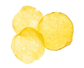 Canvas Print - Chips isolated on white background.