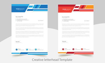 Wall Mural - Letterhead Design Template 