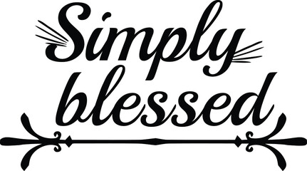 Simply Blessed, Christian Vector File