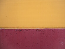 Weathered Red And Yellow Wall