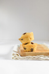 Sticker - Homemade chocolate chip muffins or chocolate chip cupcakes 