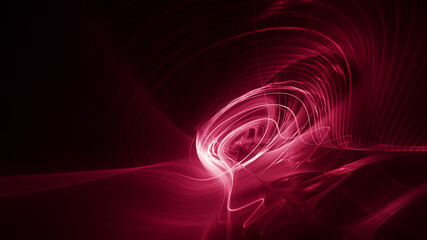 Poster - Abstract digital technology background. Dynamic lines composition. Detailed generative fractal graphics.