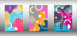 © niko180180 - Memphis background set covers.