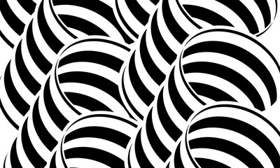 abstract target hit in the center black white design with optical illusion striped background part 2