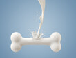 Flowing milk is a bone shape, The concept of strength derived from drink