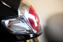 Close Up Of Motorcycle Rear Light