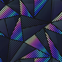 Tech triangle seamless pattern.