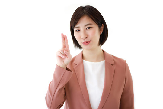 手話の指文字「う」