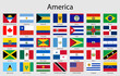 © magr80 - Set of flags American countries, All America flag