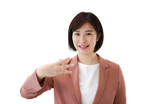 手話の指文字「み」