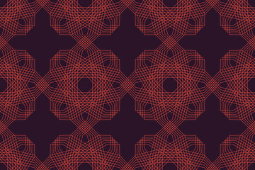 Wall Mural - seamless, abstract background pattern made with repeated lines forming polygonal geometric shapes in