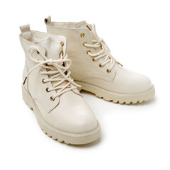 women's boots on white background