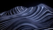 © RocknRoller Studios - Big Data Vizualisation concept. Information represented as a High Tech Futuristic Flow Line waves. Abstract background. 3D render