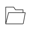 © IdeaGrafc - folder icon line style vector design element