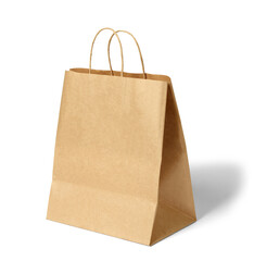 Poster - bag paper isolated package brown blank shopping paper bag retail  container sale store gift shop design