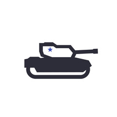 Poster - military tank icon