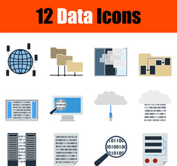 Sticker - Data Icon Set