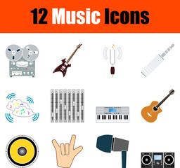 Canvas Print - Music Icon Set