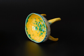 Handmade ceramic craft ware. Bowl.