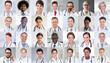 © Andrey Popov - Multiethnic Doctor Faces Photo Collage