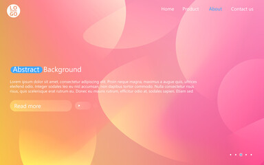 Poster - Abstract website template with gradient. Presentation modern minimal blur background.