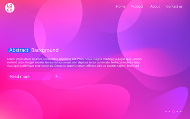Poster - Abstract website template with gradient. Presentation modern minimal blur background.
