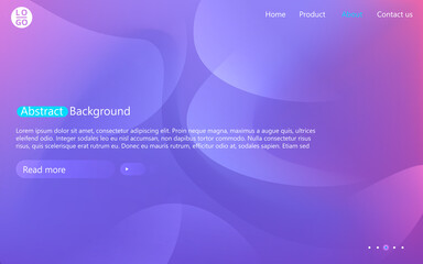 Poster - Abstract website template with gradient. Presentation modern minimal blur background.