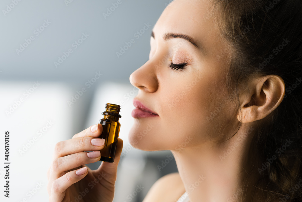 Aromatherapy Essential Oil Smell Therapy - obrazy, fototapety, plakaty 