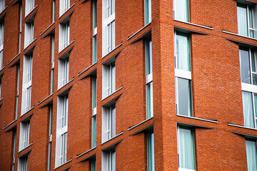 Canvas Print - Red brick building