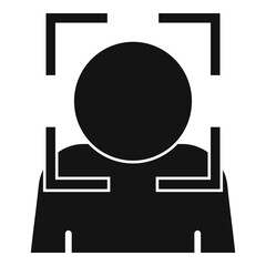 Poster - Security face detection icon. Simple illustration of security face detection vector icon for web design isolated on white background