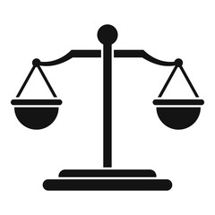 Poster - judge balance icon. simple illustration of judge balance vector icon for web design isolated on whit