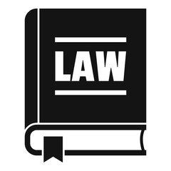 Poster - Policeman law icon. Simple illustration of policeman law vector icon for web design isolated on white background