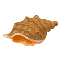 Wall Mural - Sea shell icon. Cartoon of sea shell vector icon for web design isolated on white background