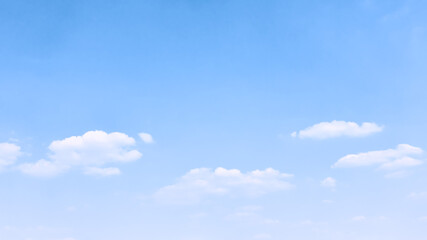 Wall Mural - light blue sky with white clouds