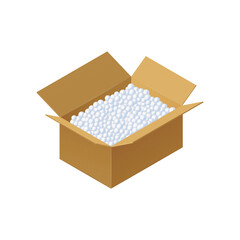 Sticker - Cardboard Box Illustration