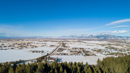 Bozeman, Montana Road, 19th Street Bozeman, Mountains to Main