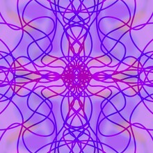 Abstract Purple, Violet Ornament. Magic Background. Fantastic Mandala.